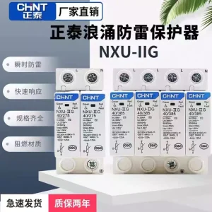 正泰浪涌保护器NXU电源电涌开关40防雷器220家用避雷器